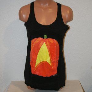 Star Trek Racerback Delta Pumpkin Medium Black Tri-Blend Original Series Tank